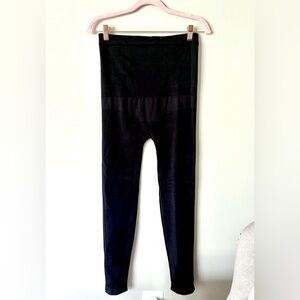 SPANX High-Waist Black Shaping Compression Leggings XL